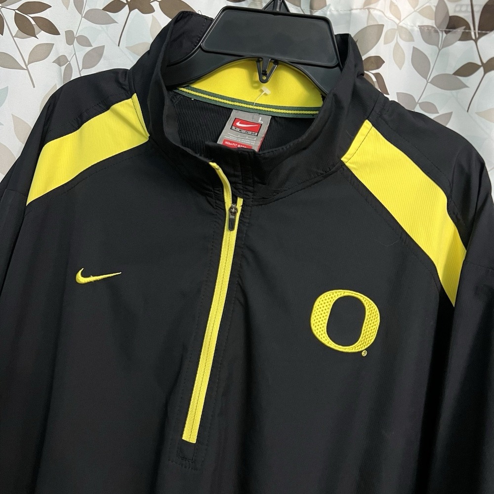 VINTAGE Team Nike Oregon Ducks Full Zip Windbreaker Jacket Men L/XL Y2K
